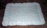 Baby blanket for another friend's baby girl due in October.