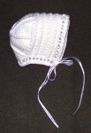 A bonnet I designed for the baby.