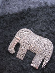 close-up of my silver elephant pin :)