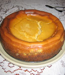 Pumpkin cheesecake with gluten-free gingersnap crust
