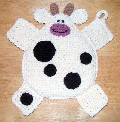 Cow potholder for a gift