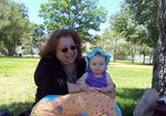 Grandma and Annabel at the park in Carson City