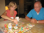 Grams & Gramps Playing Candyland