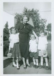 Debbie, Mark and Tom with Grandma Alyce Leech in 1959