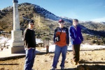 Mike D, Mike L and Chelle in Virginia City during their visit in 1997