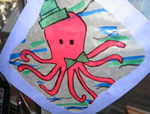 Octopus suncatcher w/flash