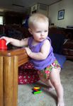Playing on the coffee table