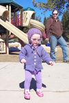 At the park in purple