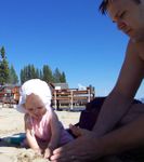 Learning how to build sandcastles with Daddy