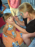 Annabel getting her face painted
