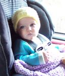 Looking cute in the carseat
