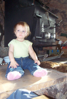 Climbing on the woodstove