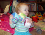 Juggling some soft blocks from Aunt Dian