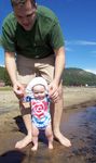 Walking at the shore with Daddy (#3)