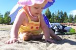 Playing in the sand
