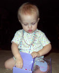 Playing in her jewelry box