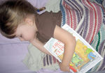 Asleep with a book
