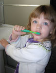 Brushing teeth @ the new house (#1)