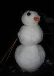 Annabel's first mini-snowman