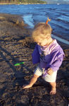 Squishing toes into the sand