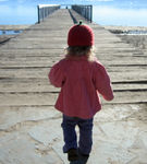 Walking down the pier