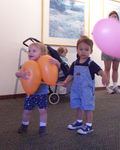 Two orange balloons!