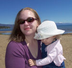 Mommy & Annabel on the beach