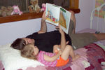 Reading a book with Daddy