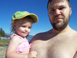 Annabel & Daddy at Moon Dunes