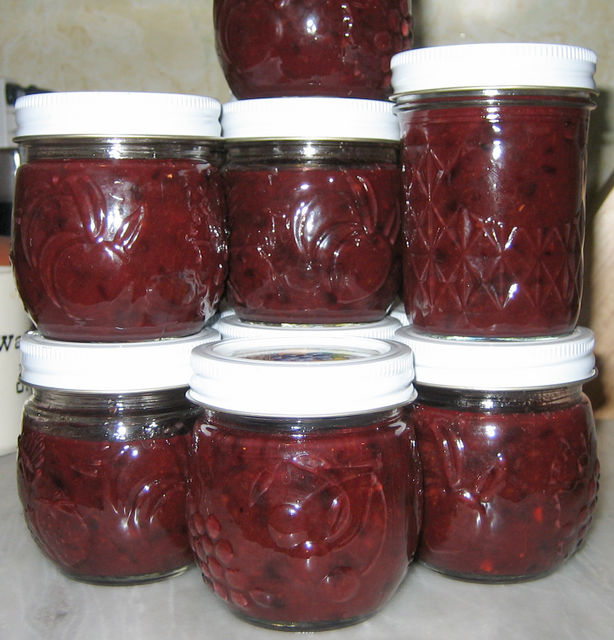 14 jars of Plum Blueberry Jam 