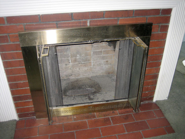 fireplace open