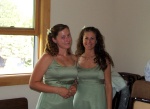 Amanda and Amy before the wedding