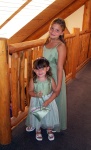 Jula's nieces before the wedding