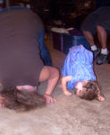 Doing somersaults with Aunt Jula