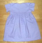 Lavender flannel nightgown for Annabel this winter
