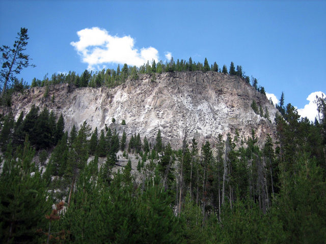 Tuff Cliff, formed by volcanic ash
